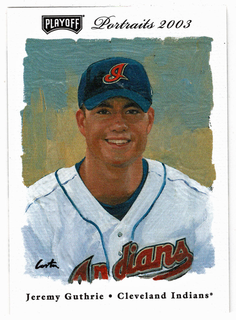 Jeremy Guthrie - Cleveland Indians (MLB Baseball Card) 2003 Playoff Portraits # 136 Mint