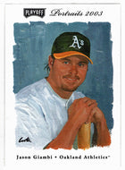 Jason Giambi - Oakland Athletics (MLB Baseball Card) 2003 Playoff Portraits # 143 Mint