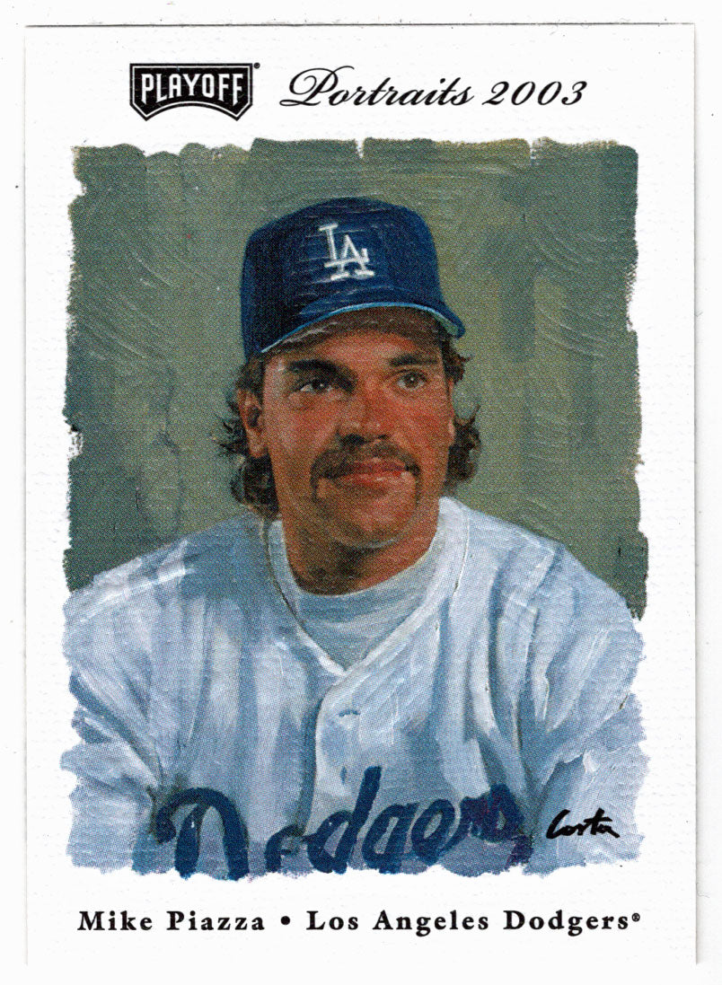 Mike Piazza - Los Angeles Dodgers (MLB Baseball Card) 2003 Playoff Portraits # 144 Mint