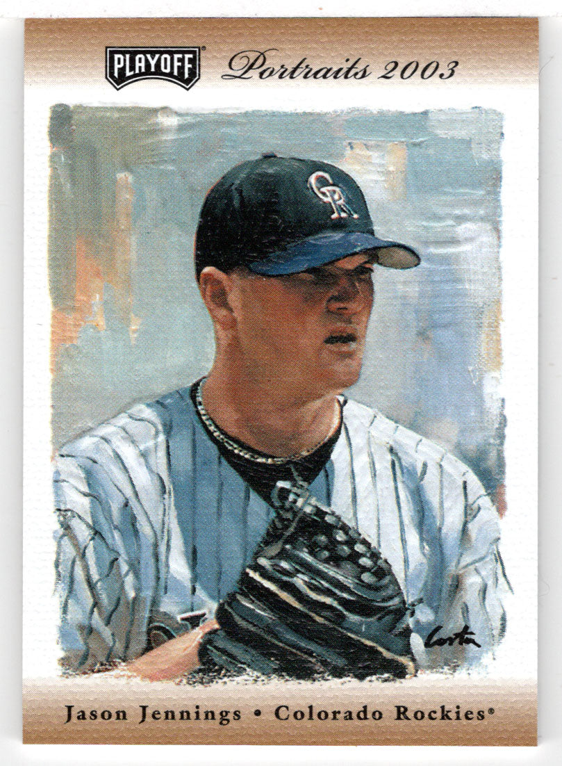 Jason Jennings 37/100 - Colorado Rockies - Bronze Jersey (MLB Baseball Card) 2003 Playoff Portraits # 9 Mint