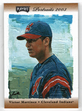 Load image into Gallery viewer, Victor Martinez 42/100 - Cleveland Indians - Bronze Jersey (MLB Baseball Card) 2003 Playoff Portraits # 41 Mint
