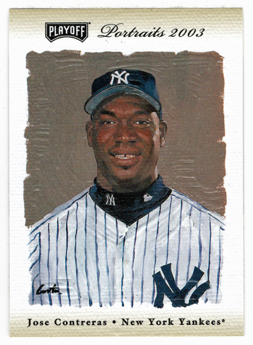 Jose Contreras 171/250 - New York Yankees - Beige (MLB Baseball Card) 2003 Playoff Portraits # 86 Mint