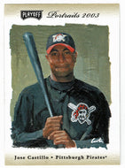 Jose Castillo 239/250 - Pittsburgh Pirates - Beige (MLB Baseball Card) 2003 Playoff Portraits # 133 Mint