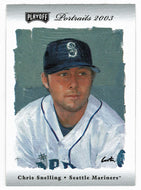 Chris Snelling 32/50 - Seattle Mariners - Silver (MLB Baseball Card) 2003 Playoff Portraits # 79 Mint