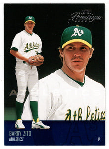 Barry Zito - Oakland Athletics (MLB Baseball Card) 2003 Playoff Prestige # 59 Mint