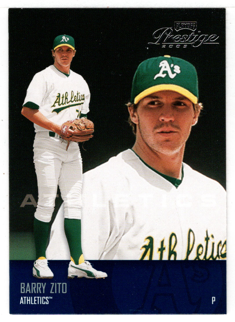 Barry Zito - Oakland Athletics (MLB Baseball Card) 2003 Playoff Prestige # 59 Mint