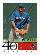 Jay Powell - Texas Rangers (MLB Baseball Card) 2003 Upper Deck 40-Man # 200 Mint