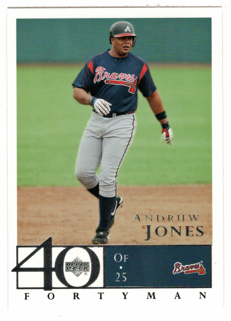 Andruw Jones - Atlanta Braves (MLB Baseball Card) 2003 Upper Deck 40-Man # 398 Mint