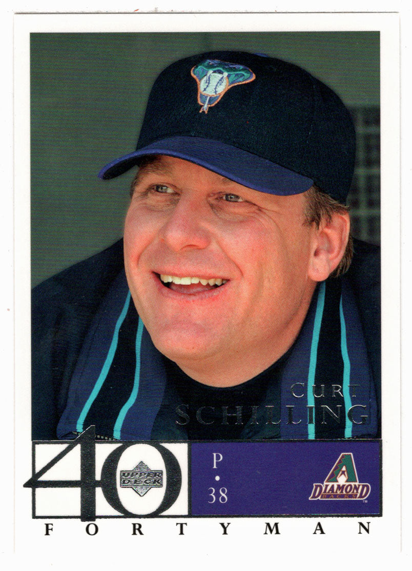 Curt Schilling - Arizona Diamondbacks (MLB Baseball Card) 2003 Upper Deck 40-Man # 500 Mint