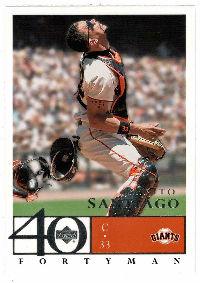 Benito Santiago - San Francisco Giants (MLB Baseball Card) 2003 Upper Deck 40-Man # 566 Mint