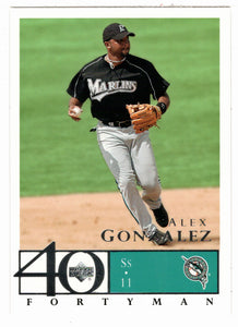 Alex Gonzalez - Florida Marlins (MLB Baseball Card) 2003 Upper Deck 40-Man # 596 Mint