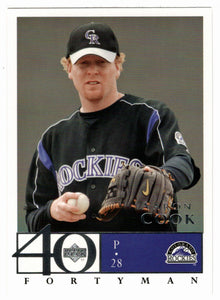 Aaron Cook - Colorado Rockies (MLB Baseball Card) 2003 Upper Deck 40-Man # 753 Mint