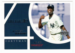 Alfonso Soriano - New York Yankees - UD Top 40 (MLB Baseball Card) 2003 Upper Deck 40-Man # 851 Mint