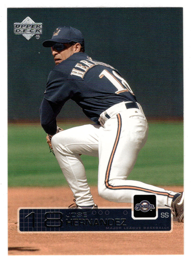 Jose Hernandez - Milwaukee Brewers (MLB Baseball Card) 2003 Upper Deck # 154 Mint