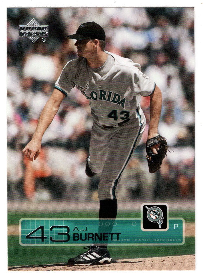 A.J. Burnett - Florida Marlins (MLB Baseball Card) 2003 Upper Deck # 215 Mint