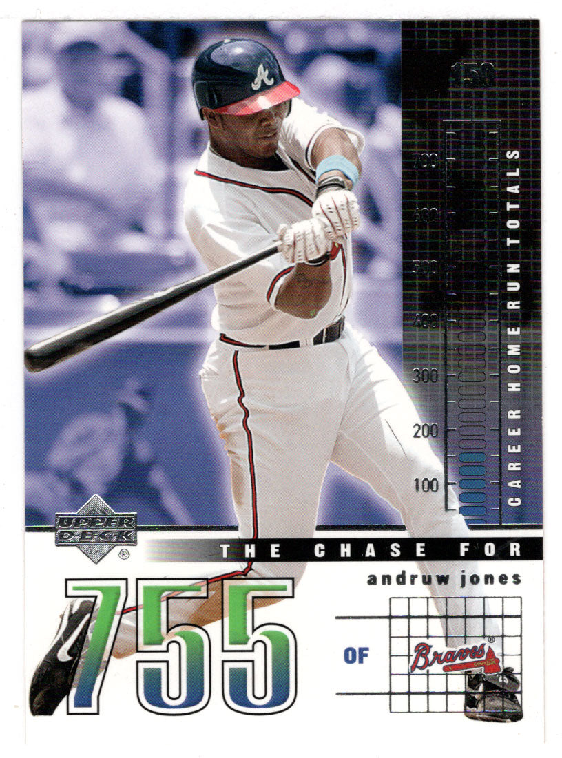 Andruw Jones - Atlanta Braves - Chase for 755 (MLB Baseball Card) 2003 Upper Deck # C2 Mint