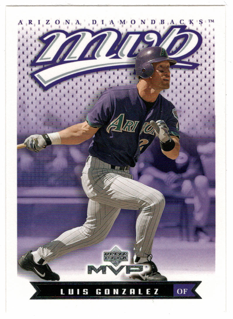 Luis Gonzalez - Arizona Diamondbacks (MLB Baseball Card) 2003 Upper Deck MVP # 9 Mint