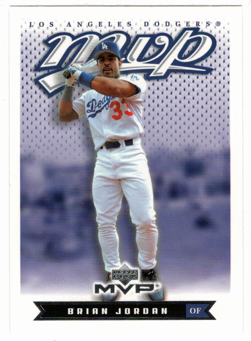 Brian Jordan - Los Angeles Dodgers (MLB Baseball Card) 2003 Upper Deck MVP # 105 Mint