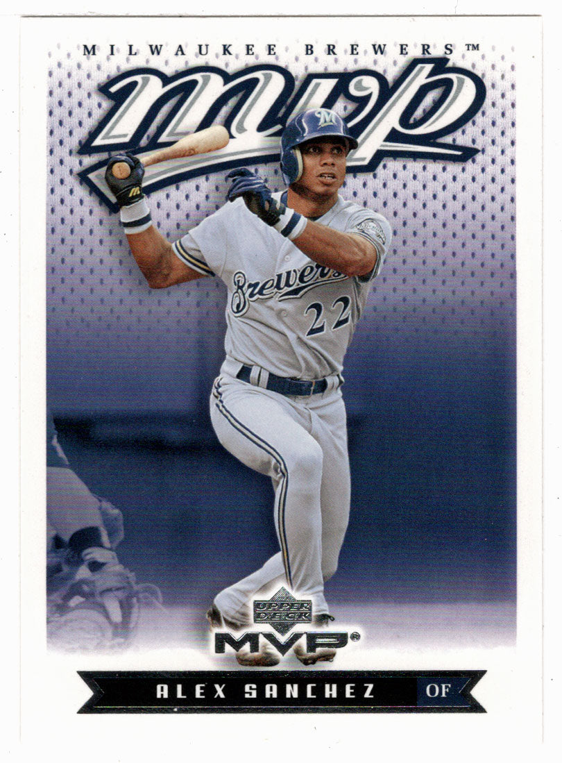 Alex Sanchez - Milwaukee Brewers (MLB Baseball Card) 2003 Upper Deck MVP # 109 Mint