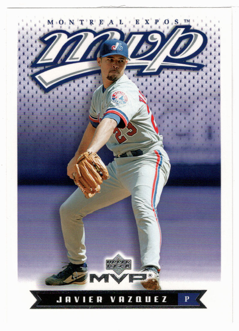 Javier Vazquez - Montreal Expos (MLB Baseball Card) 2003 Upper Deck MVP # 124 Mint