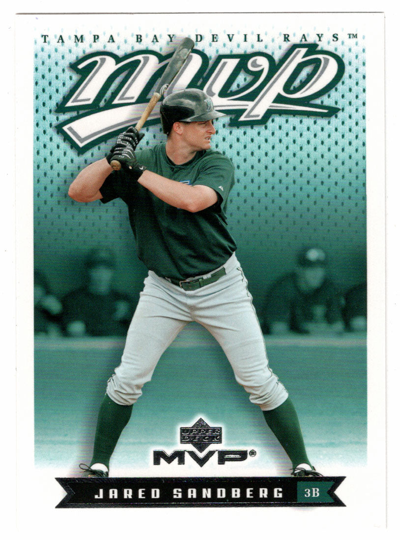 Jared Sandberg - Tampa Bay Devil Rays (MLB Baseball Card) 2003 Upper Deck MVP # 202 Mint