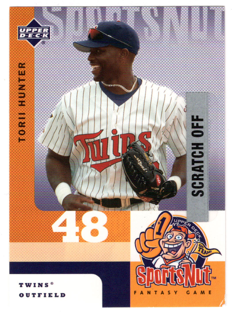 Torii Hunter - Minnesota Twins - SportsNut (MLB Baseball Card) 2003 Upper Deck MVP # SN28 Mint