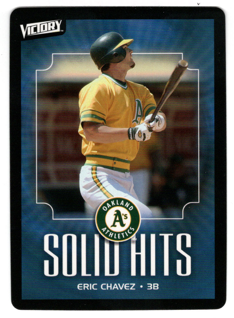 Eric Chavez - Oakland Athletics - Solid Hits (MLB Baseball Card) 2003 Upper Deck Victory # 110 Mint