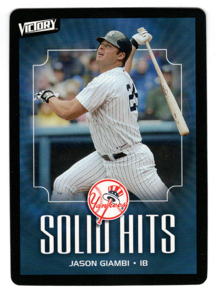 Jason Giambi - New York Yankees - Solid Hits (MLB Baseball Card) 2003 Upper Deck Victory # 114 Mint
