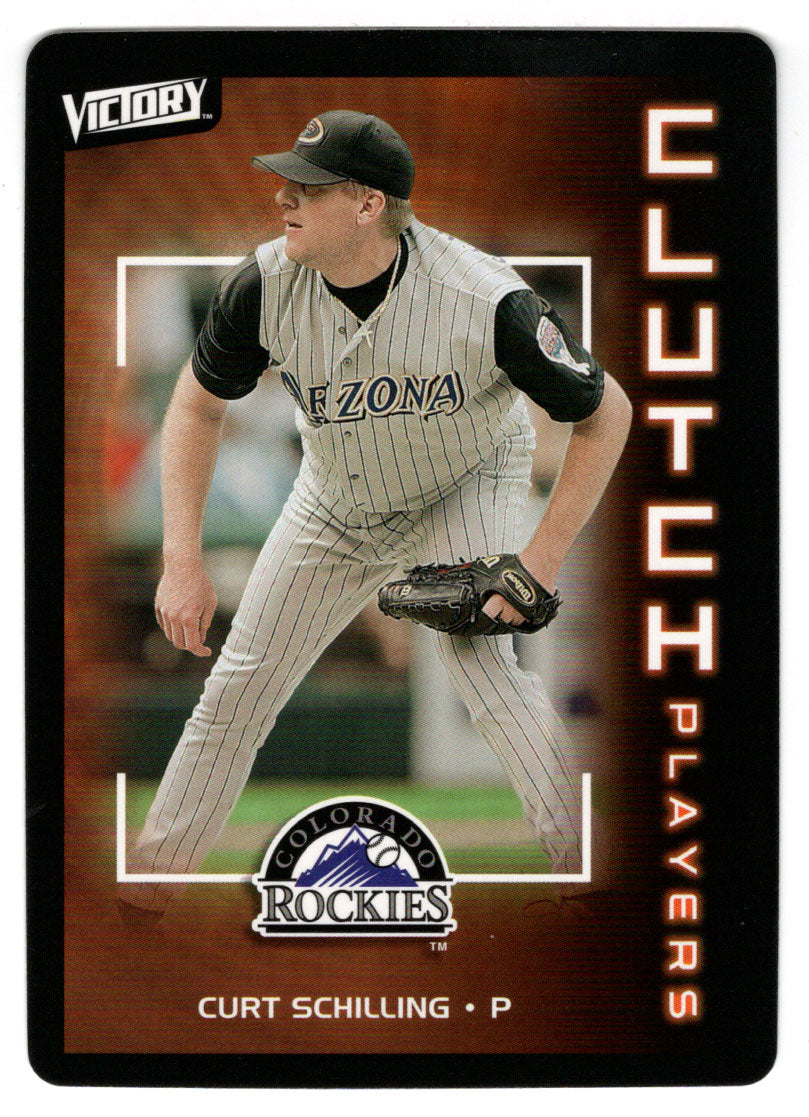 Curt Schilling - Arizona Diamondbacks - Clutch Players (MLB Baseball Card) 2003 Upper Deck Victory # 132 Mint
