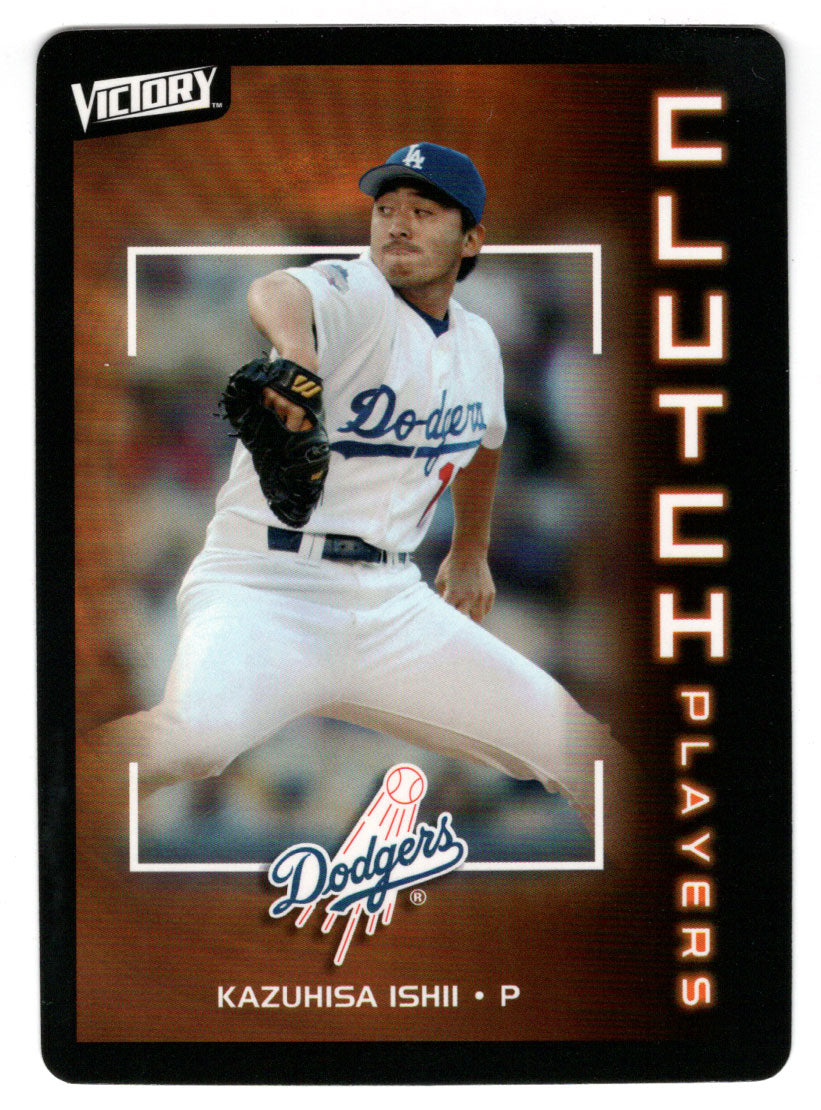 Kazuhisa Ishii - Los Angeles Dodgers - Clutch Players (MLB Baseball Card) 2003 Upper Deck Victory # 139 Mint