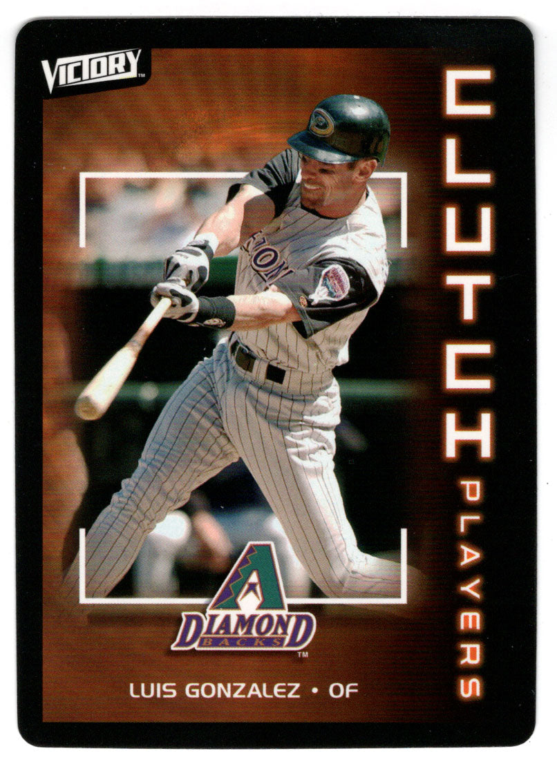 Luis Gonzalez - Arizona Diamondbacks - Clutch Players (MLB Baseball Card) 2003 Upper Deck Victory # 141 Mint