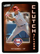 Pat Burrell - Philadelphia Phillies - Clutch Players (MLB Baseball Card) 2003 Upper Deck Victory # 143 Mint