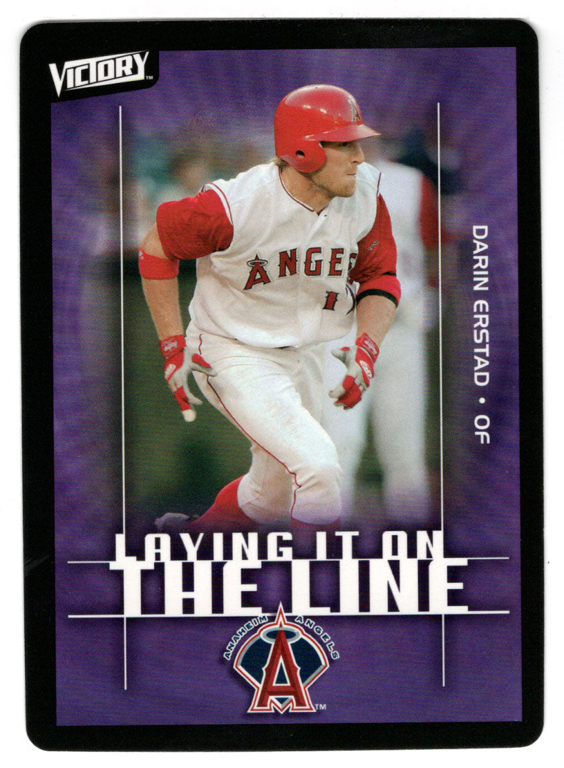 Darin Erstad - Anaheim Angels - Laying It On The Line (MLB Baseball Card) 2003 Upper Deck Victory # 152 Mint