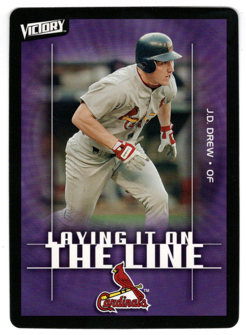 J.D. Drew - St. Louis Cardinals - Laying It On The Line (MLB Baseball Card) 2003 Upper Deck Victory # 155 Mint