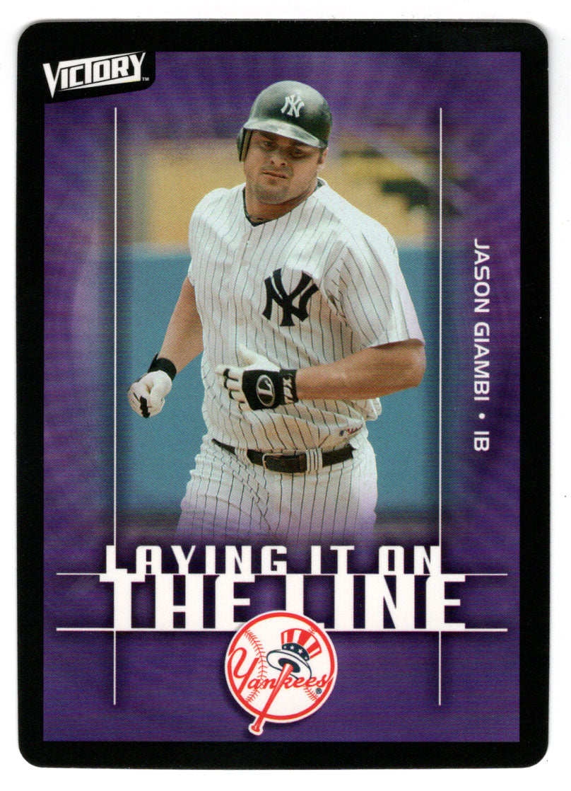 Jason Giambi - New York Yankees - Laying It On The Line (MLB Baseball Card) 2003 Upper Deck Victory # 156 Mint