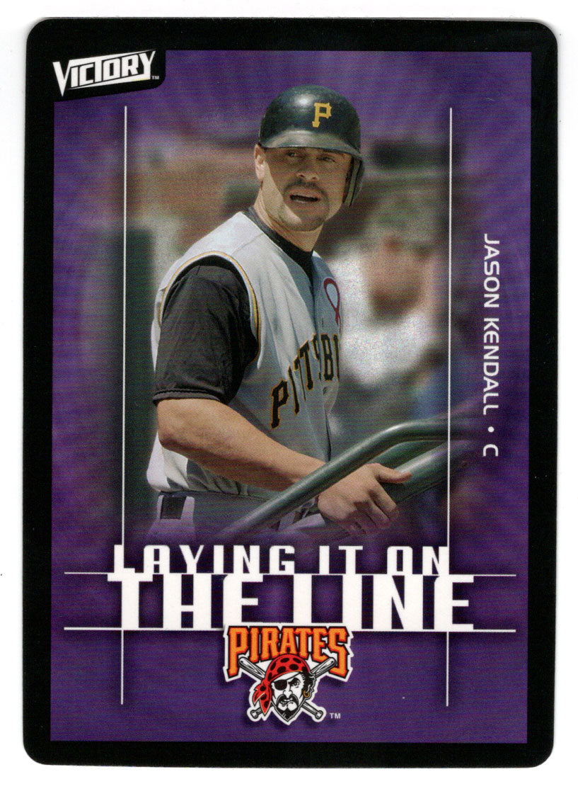 Jason Kendall - Pittsburgh Pirates - Laying It On The Line (MLB Baseball Card) 2003 Upper Deck Victory # 157 Mint