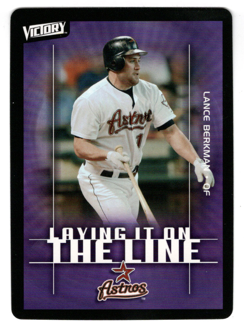 Lance Berkman - Houston Astros - Laying It On The Line (MLB Baseball Card) 2003 Upper Deck Victory # 159 Mint