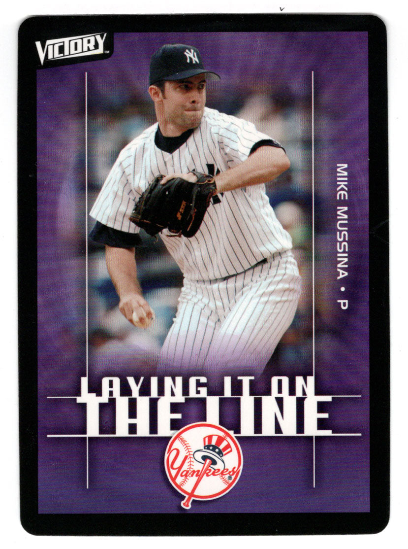 Mike Mussina - New York Yankees - Laying It On The Line (MLB Baseball Card) 2003 Upper Deck Victory # 160 Mint