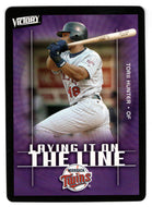 Torii Hunter - Minnesota Twins - Laying It On The Line (MLB Baseball Card) 2003 Upper Deck Victory # 167 Mint