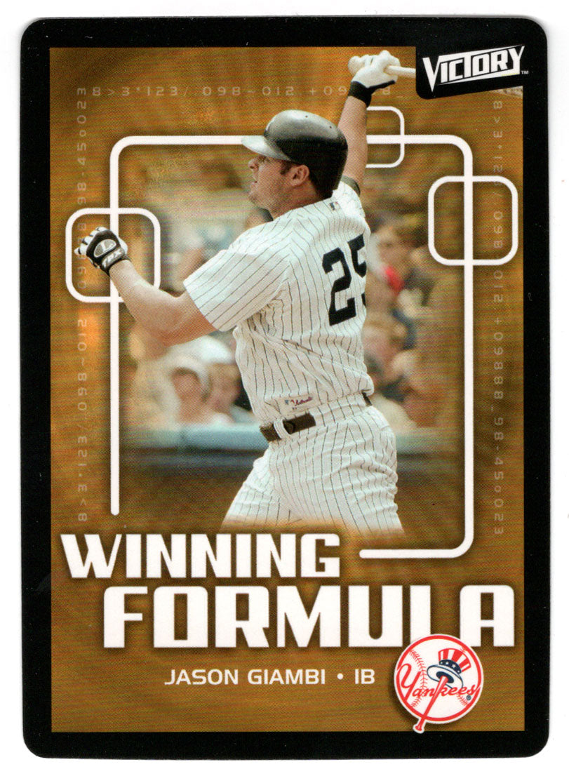 Jason Giambi - New York Yankees - Winning Formula (MLB Baseball Card) 2003 Upper Deck Victory # 199 Mint