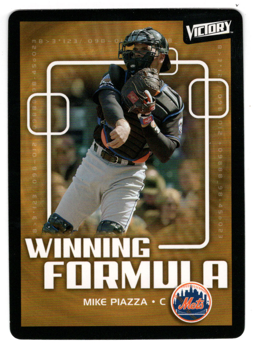Mike Piazza - New York Mets - Winning Formula (MLB Baseball Card) 2003 Upper Deck Victory # 200 Mint