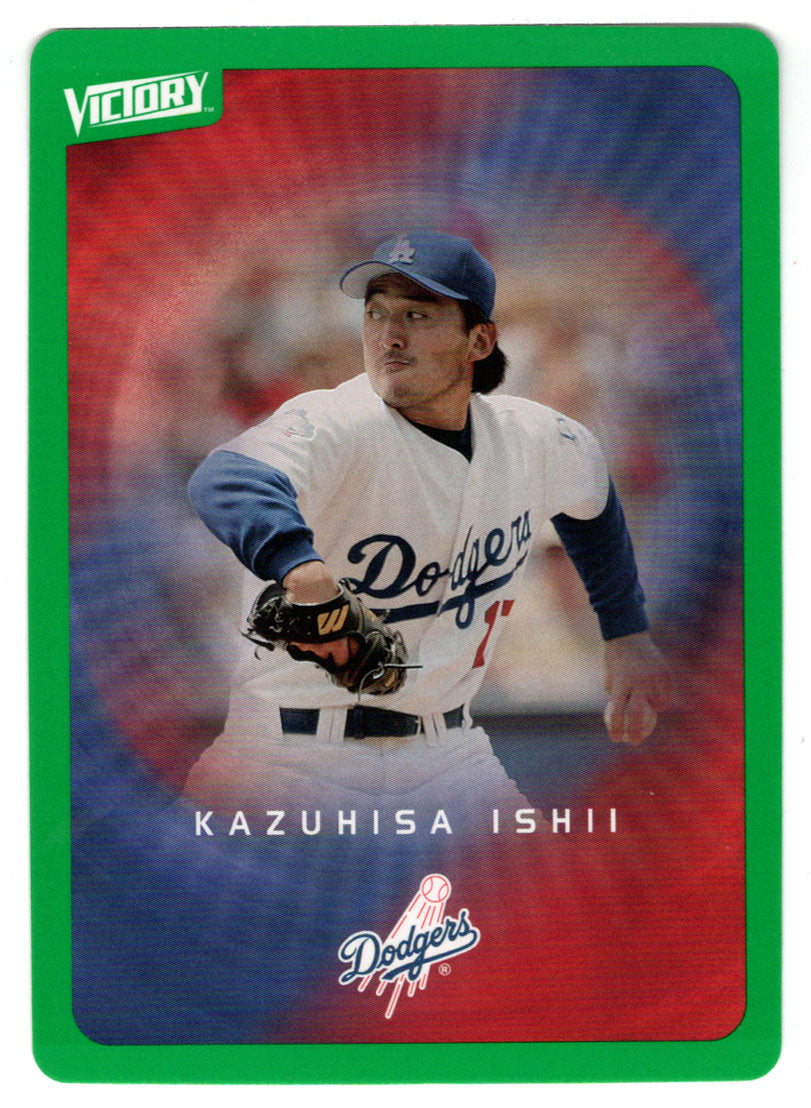 Kazuhisa Ishii - Los Angeles Dodgers - Tier 1 Green (MLB Baseball Card) 2003 Upper Deck Victory # 40 Mint