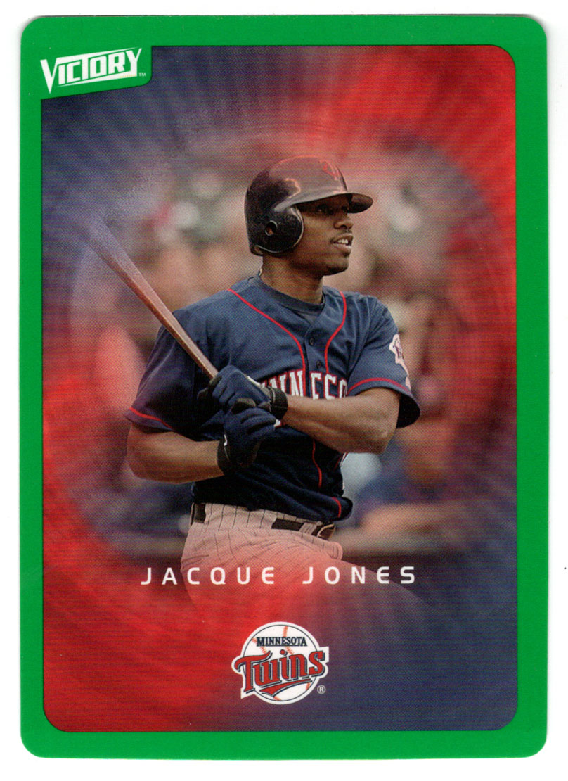 Jacque Jones - Minnesota Twins - Tier 1 Green (MLB Baseball Card) 2003 Upper Deck Victory # 47 Mint