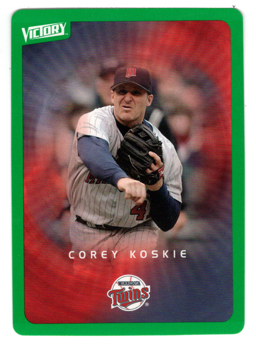Corey Koskie - Minnesota Twins - Tier 1 Green (MLB Baseball Card) 2003 Upper Deck Victory # 48 Mint