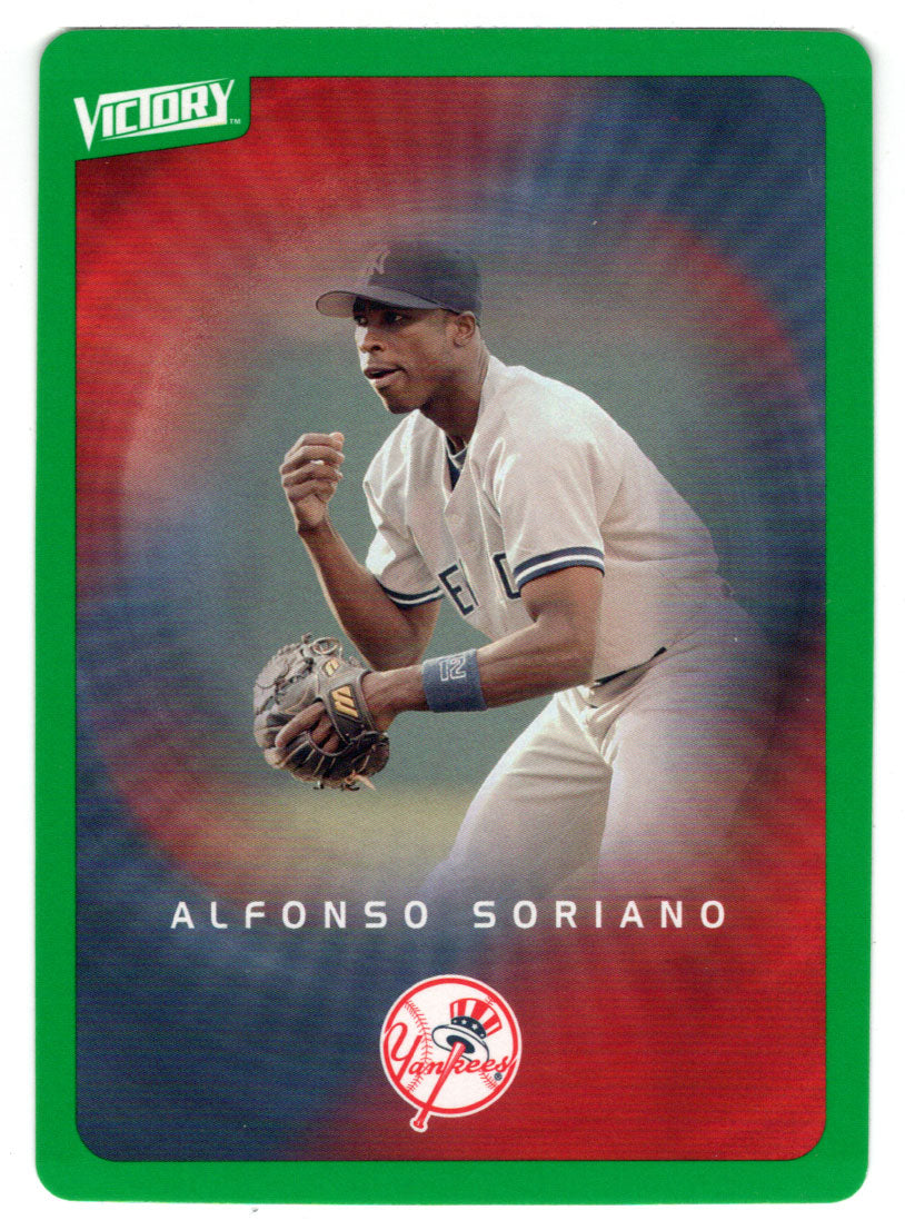 Alfonso Soriano - New York Yankees - Tier 1 Green (MLB Baseball Card) 2003 Upper Deck Victory # 55 Mint