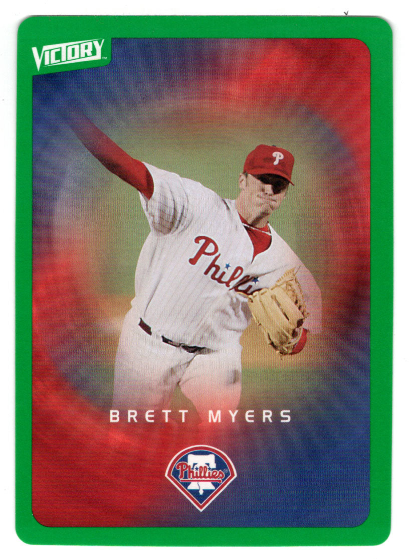 Brett Myers - Philadelphia Phillies - Tier 1 Green (MLB Baseball Card) 2003 Upper Deck Victory # 70 Mint