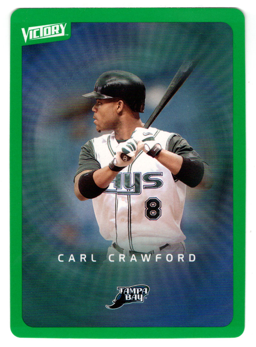 Carl Crawford - Tampa Bay Devil Rays - Tier 1 Green (MLB Baseball Card) 2003 Upper Deck Victory # 91 Mint
