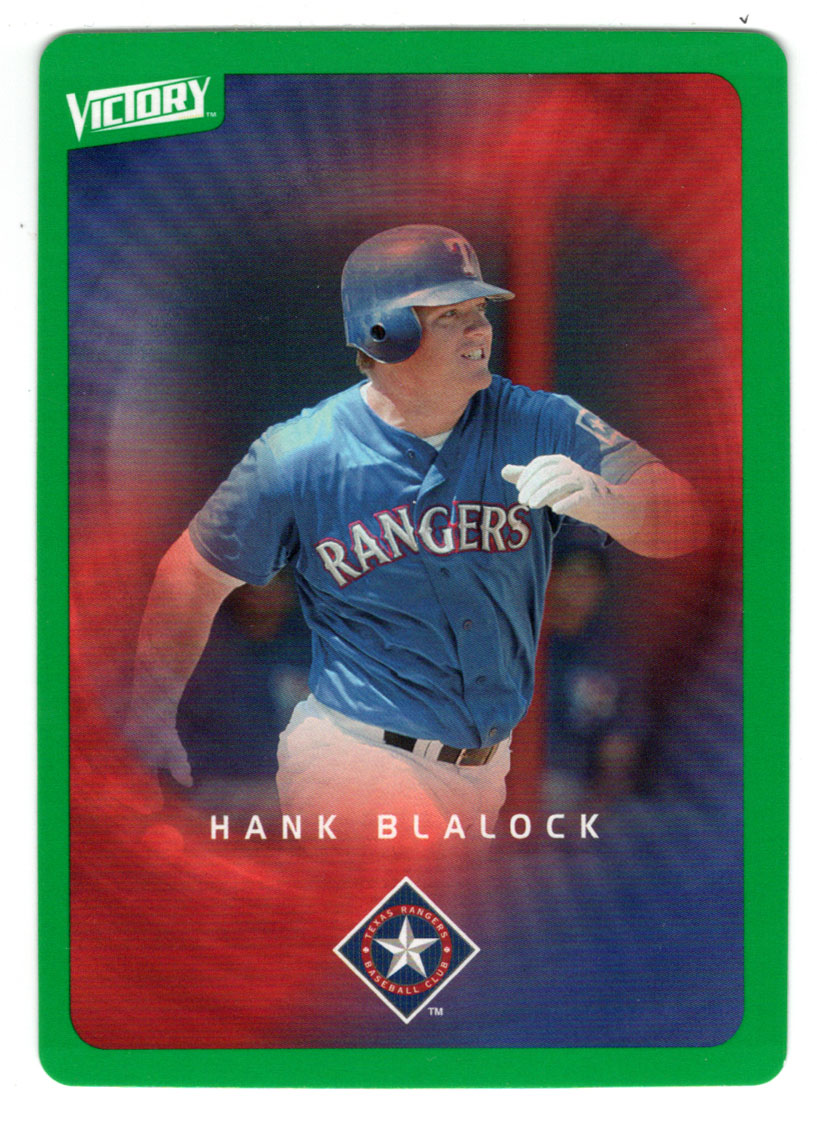 Hank Blalock - Texas Rangers - Tier 1 Green (MLB Baseball Card) 2003 Upper Deck Victory # 96 Mint