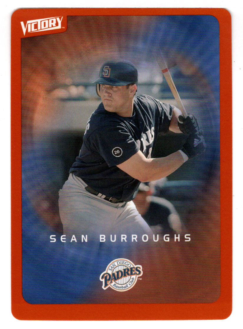 Sean Burroughs - San Diego Padres - Tier 2 Orange (MLB Baseball Card) 2003 Upper Deck Victory # 75 Mint