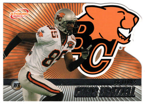 Chris Brazzell - British Columbia Lions (CFL Football Card) 2003 Pacific Atomic # 2 Mint